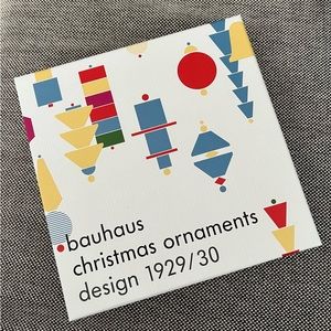 Bauhaus Wooden Christmas Ornament Set NIB